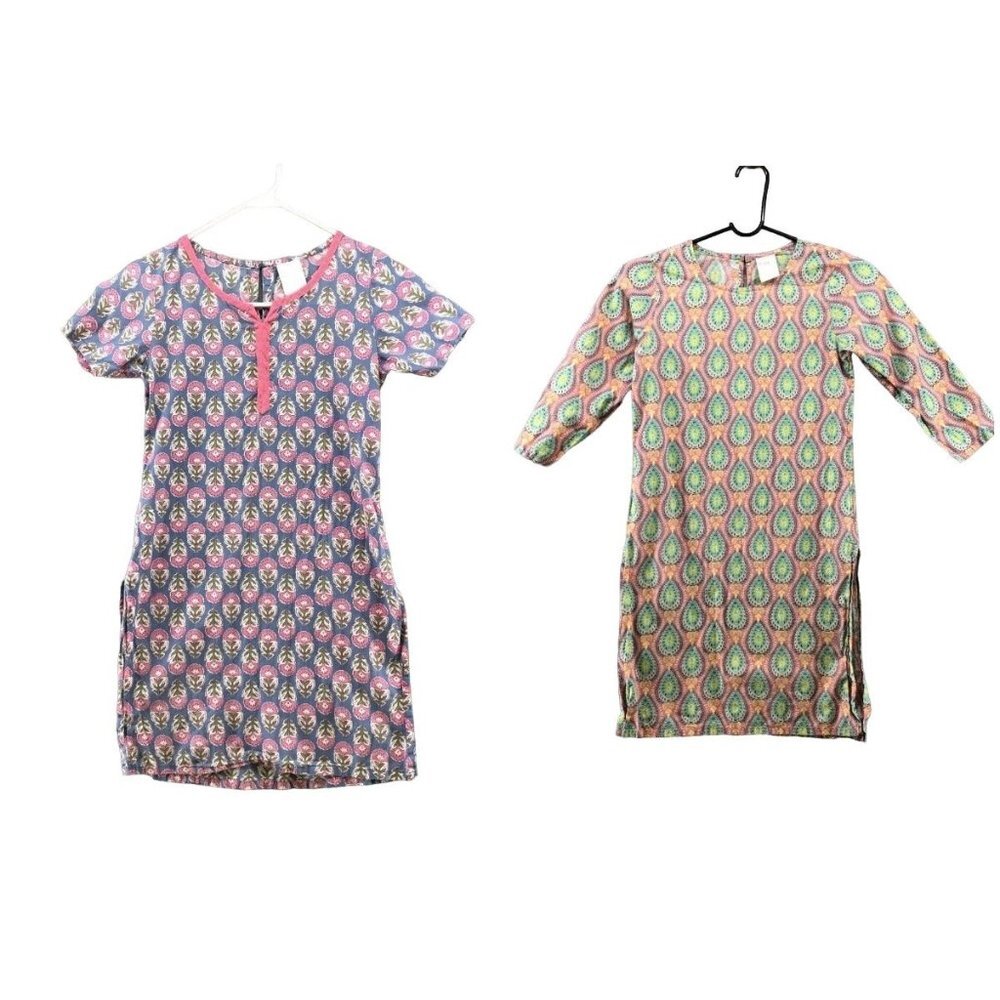 Max Girls‎ 11-12 Years Kaftan Dress Cotton boho Print Multicolor Summer Long